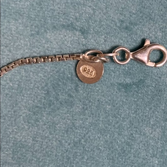 Sterling Silver Double Heart Necklace - Picture 5 of 5